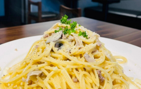 本格パスタとグラタンがうりです